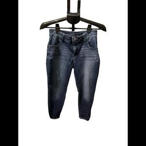 Maurices Denim Flex Jeggings Jeans High Rise Stretch Blue Womens Medium Xshort